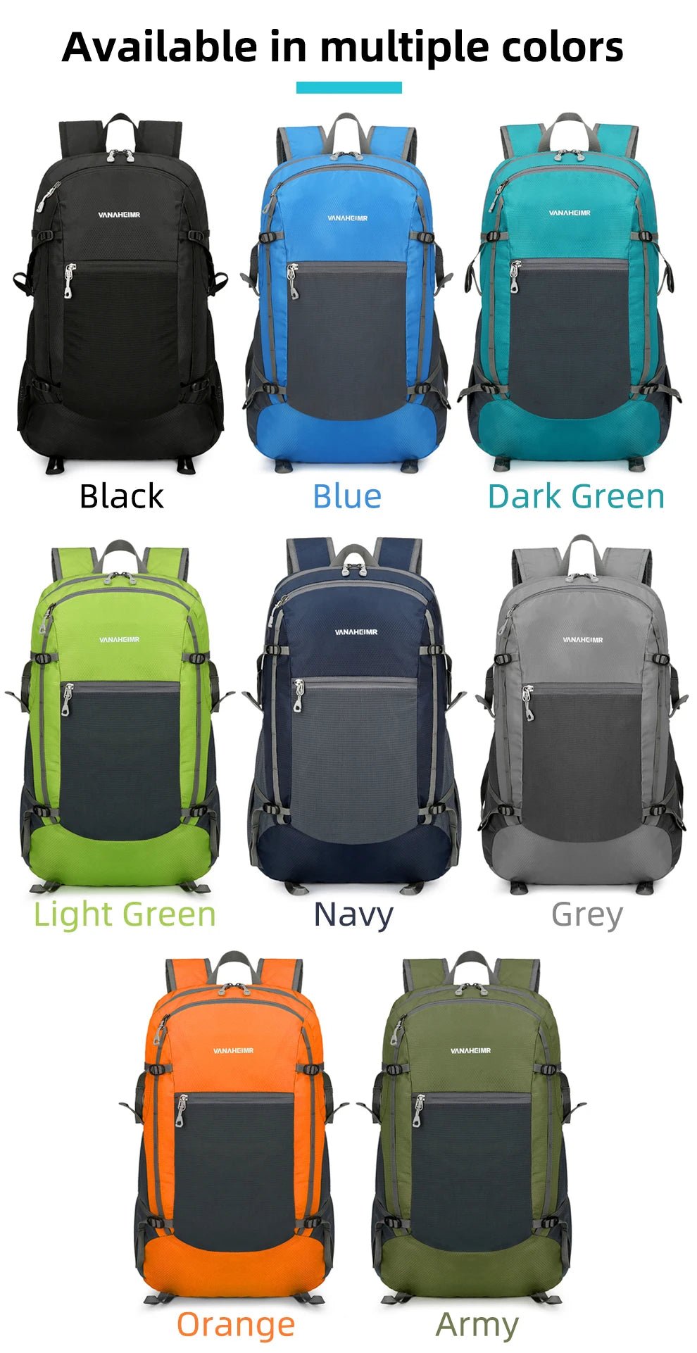 18L Lightweight Foldable Packable Day Pack - ULT Gear