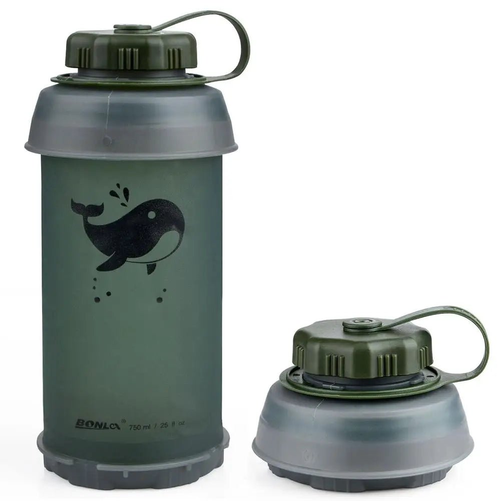 Portable Collapsible Soft 750ml (25oz) Travel Water Bottle - ULT Gear