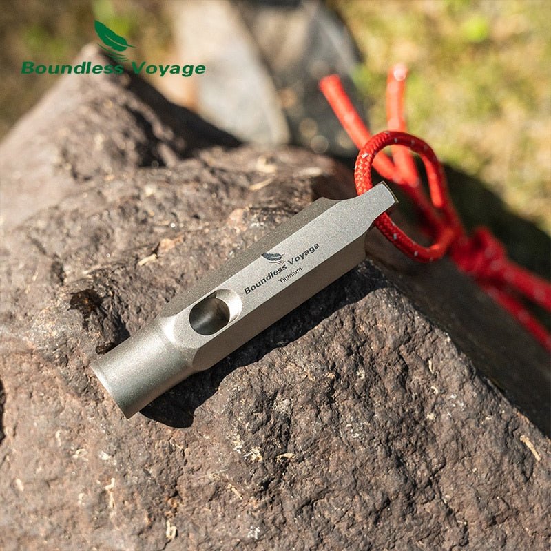 Boundless Voyage Titanium Safety Survival Emergency Whistle with Lanyard - ULT Gear