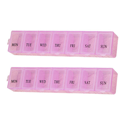Portable Plastic Pill/Tablet Organizer 7-Day Case (2pcs Set) - ULT Gear