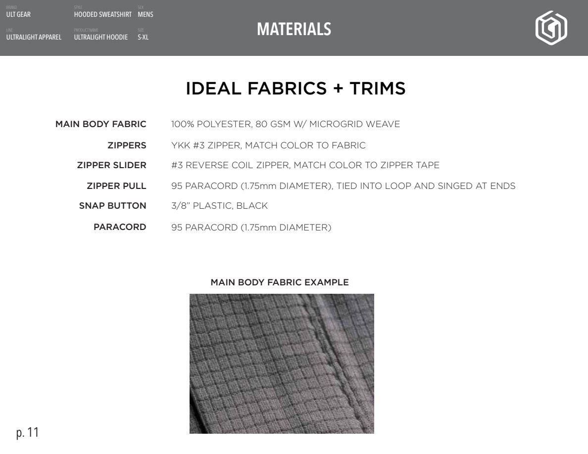 Apparel Tech Packs