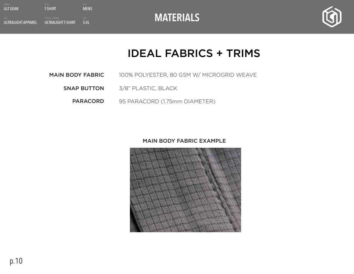 Apparel Tech Packs