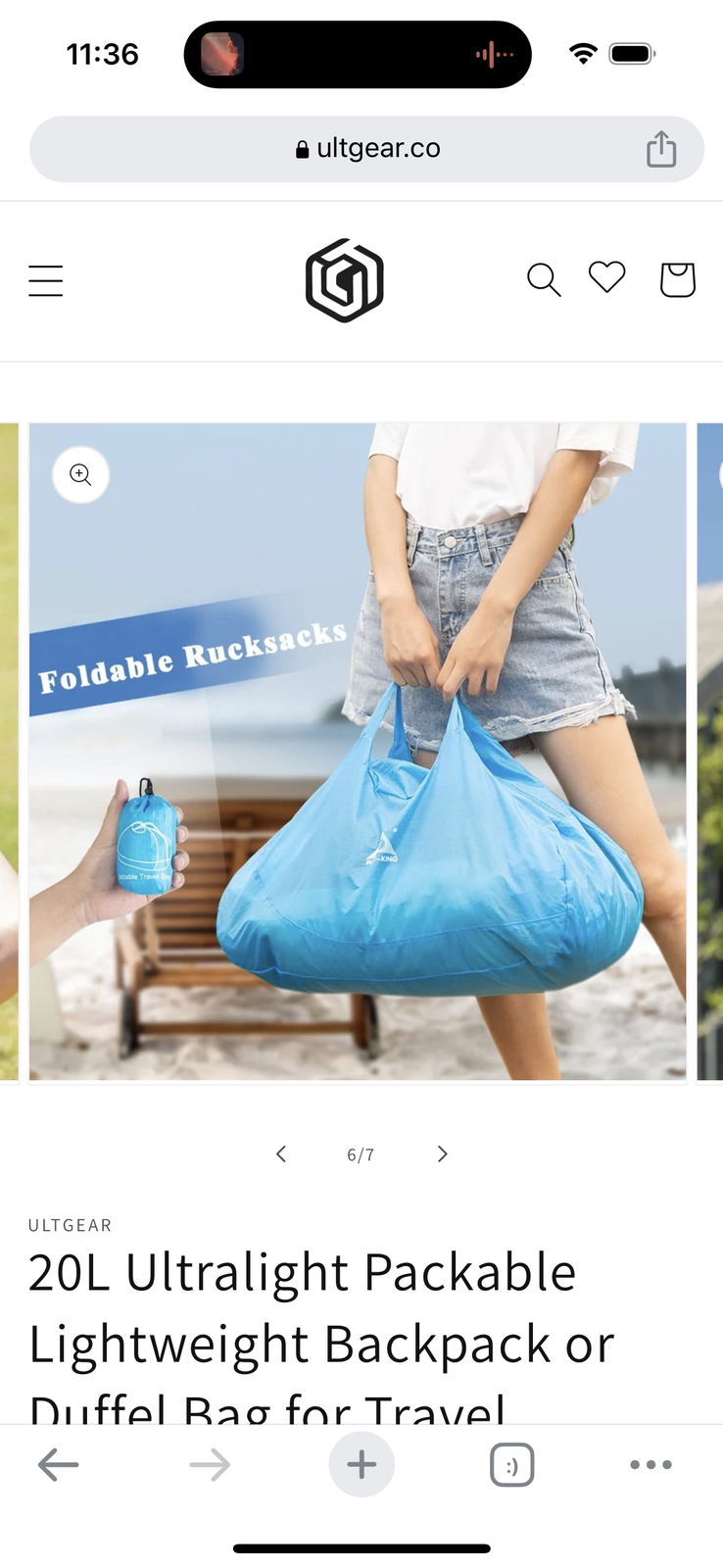 Packable Keychain Tote Bag