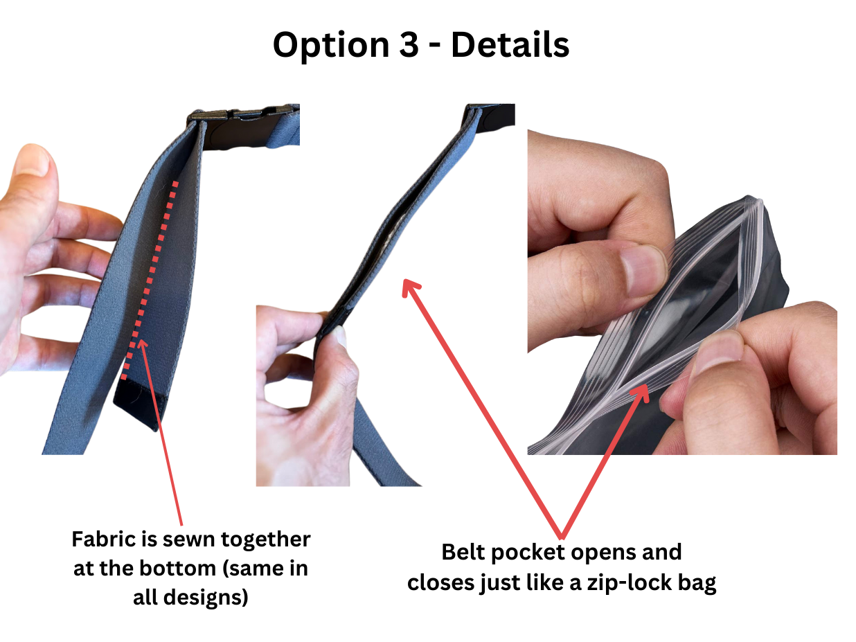 Hidden Pocket Travel Belt