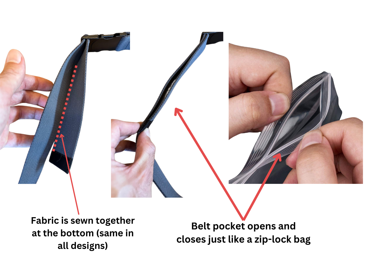 Hidden Pocket Travel Belt