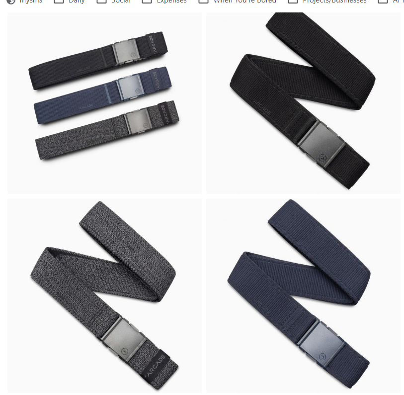 Hidden Pocket Travel Belt