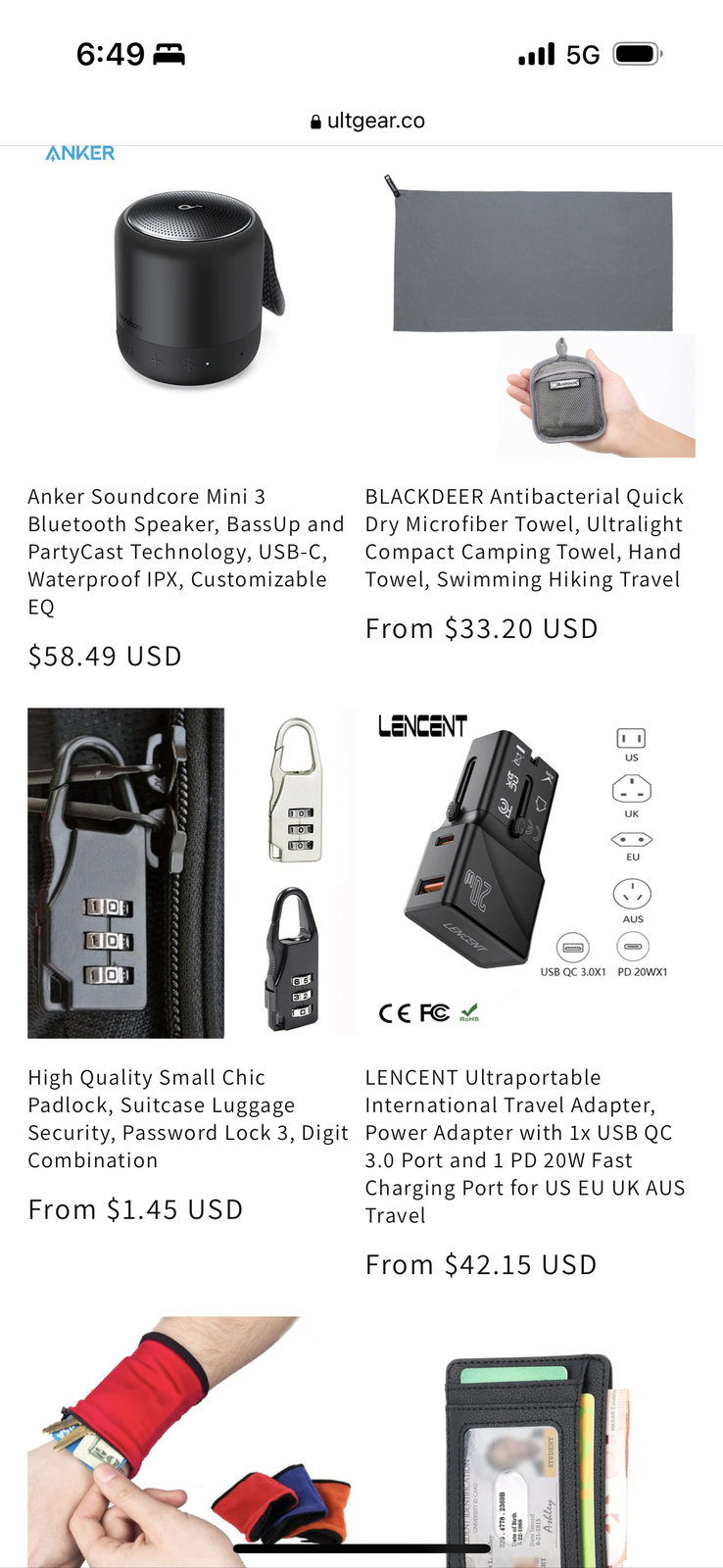 Ultrapackable Travel Accessories